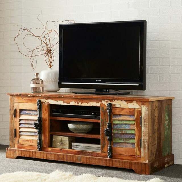 Rackhams Dahila Reclaimed Boat TV Media Unit - 125 cm - 52 cm - Wood - image 1