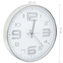 Rackhams Wall Clock 30 cm Silver - thumbnail 6