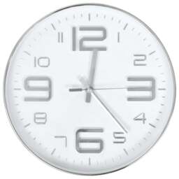 Rackhams Wall Clock 30 cm Silver - thumbnail 2