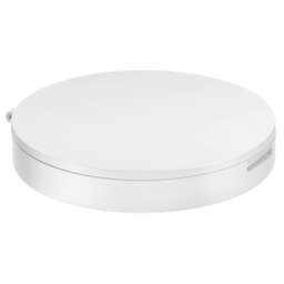 Rackhams Matt White Triple Sided Foldable Portable Travel Mirror (100mm) with 1x 5x 12x Magnification for Makeup Shaving or Grooming - thumbnail 2