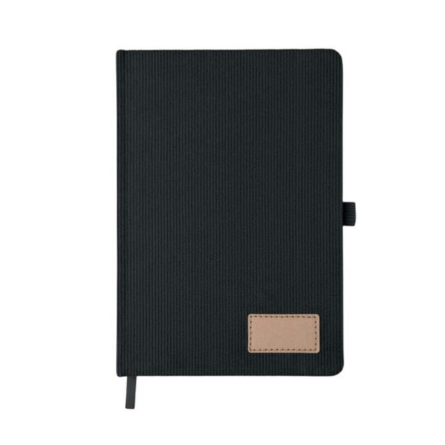 Rackhams Cordi note Hard Cover RPET A5 Notebook - Black - One Size - Black - image 1