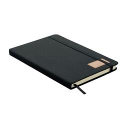 Rackhams Cordi note Hard Cover RPET A5 Notebook - Black - One Size - Black - thumbnail 4