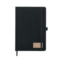 Rackhams Cordi note Hard Cover RPET A5 Notebook - Black - One Size - Black - thumbnail 2