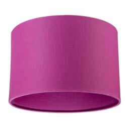 Rackhams Designer Raspberry rose Textured Linen Fabric Circular Lamp Shade - thumbnail 5