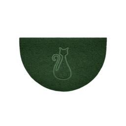Rackhams Cat Embossed Halfmoon Indoor/Sheltered Outdoor Spaghetti Doormat - Black - thumbnail 5
