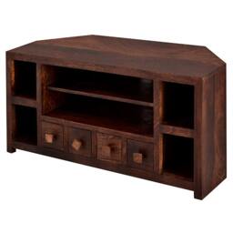 Rackhams Maxen Mango Corner TV Unit - 110 cm - 55 cm - Wood - thumbnail 6