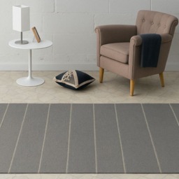 Rackhams Indoor Outdoor Grey Rug – Striped Design - 80X150 cm - thumbnail 2