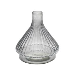 Rackhams Airlie Ribbed Snowdrop Stem Vase - Grey - thumbnail 1