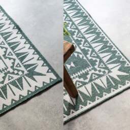 Rackhams Dynamic Indoor & Outdoor Reversible Green Rug - 80X150 cm - thumbnail 5