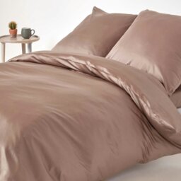Rackhams Organic 400 TC Egyptian Cotton Sateen Duvet Cover Set, European Size - White - 150 x 200 cm - thumbnail 3