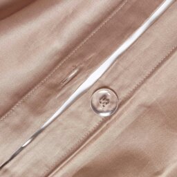 Rackhams Organic 400 TC Egyptian Cotton Sateen Duvet Cover Set, European Size - White - 150 x 200 cm - thumbnail 4