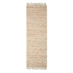 Rackhams Sierra Neutral Diamond Pattern Hemp Chindi Rug - 160 x 230 cm - thumbnail 3
