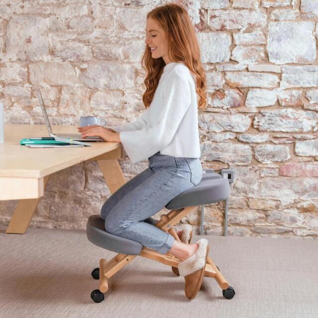 Rackhams Coccyx Memory Foam Kneeling Chair - Blue - image 1