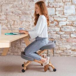 Rackhams Coccyx Memory Foam Kneeling Chair - Blue - thumbnail 1