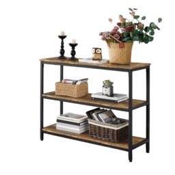 Rackhams 3 Tier Industrial Console Table - thumbnail 2
