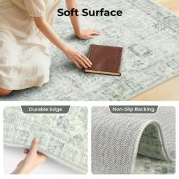 Rackhams Floor Rug Carpet  Washable Large Living Room Non Slip Hallways 160x230cm - thumbnail 3