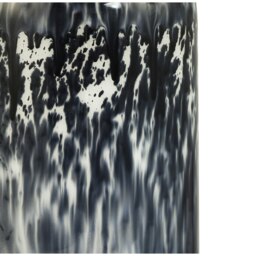 Rackhams Modern Navy Blue and Smoked Grey Marble Snowflake Glass Table Lamp with Shade - thumbnail 5