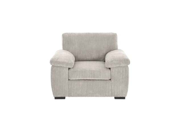 Rackhams Amalfi Jumbo Cord Fabric Armchair in Cream - Cream