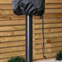 Rackhams 2.7m Havana Garden Patio Parasol with Crank Handle and Cover in Black - thumbnail 5