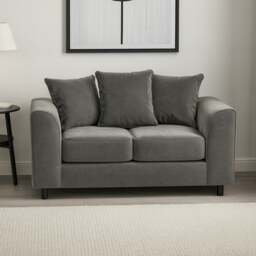Rackhams Brooklyn Full Foam Plush Velvet 2 seater - Red - thumbnail 2