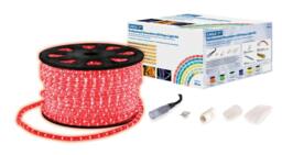 Rackhams Red 90M Static Led Rope Light
