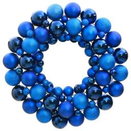 Rackhams Christmas Wreath Blue 45 cm Polystyrene