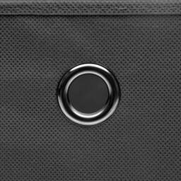 Rackhams Storage Boxes with Covers 4 pcs 28x28x28 cm Grey - thumbnail 5