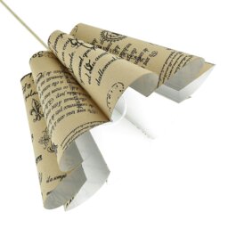 Rackhams Vintage France Theme Linen Pendant Shade with Black Scroll Wording - thumbnail 6