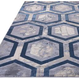 Rackhams Aurora AU19 Hexagon Rug - 200x290cm - thumbnail 3