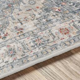 Rackhams Jolie-Vintage Blue Grey Ivory Burgundy Traditional Boho Rug - 160 x 220 cm - thumbnail 3