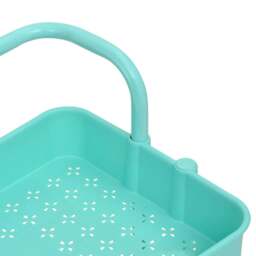 Rackhams 3-Tier Kitchen Trolley Turquoise 42x35x85 cm Iron and ABS - thumbnail 5