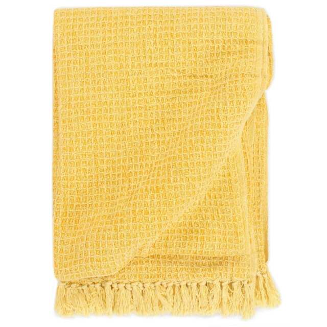 Rackhams Throw Cotton 160x210 cm Mustard Yellow