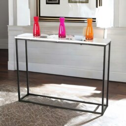 Rackhams Freestanding Slim Hallway Console Table White - thumbnail 2