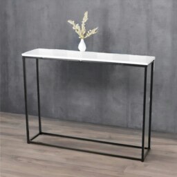 Rackhams Freestanding Slim Hallway Console Table White