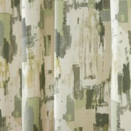 "Rackhams Bamford Ready Made Floral Eyelet Curtains Fennel - 46x72""" - thumbnail 3