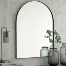 Rackhams Arched Wall Mirror - Glass/Iron - H80 x W3 x D60cm, 4.5kg
