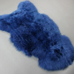 Rackhams Sheepskin Rug UK Navy Blue - 90cm - 60cm - thumbnail 3