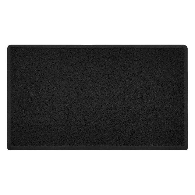 Rackhams Indoor/Outdoor Spaghetti Doormat Plain - Black - 75cm x 44cm - No (Suitable for Outdoors) - image 1