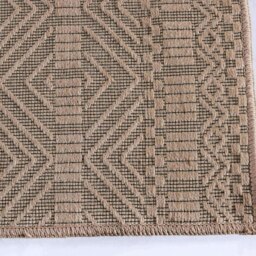 Rackhams Aztec Beige Jute Looking Washable Rug - 120X170 cm - thumbnail 3
