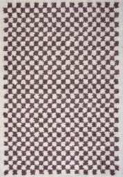 Rackhams Moodi Shaggy Purple Mosscheck Rug - Ø 120 cm - thumbnail 2