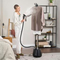 Rackhams f1200 Clothes Steamer Pro - Powerful 2200W Garment Steamer, 3L Tank, Dual Steam, Ideal for Clothes, Curtains and All Fabrics - Off White - thumbnail 3