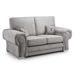 Rackhams Milan Chesterfield Fabric 2 Seater Sofa - Full Back - Mink - thumbnail 4