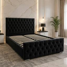 Rackhams Majestic Divan Bed - Super King - Solid Wood - Black - thumbnail 3