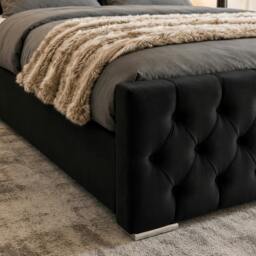 Rackhams Majestic Divan Bed - Super King - Solid Wood - Black - thumbnail 5