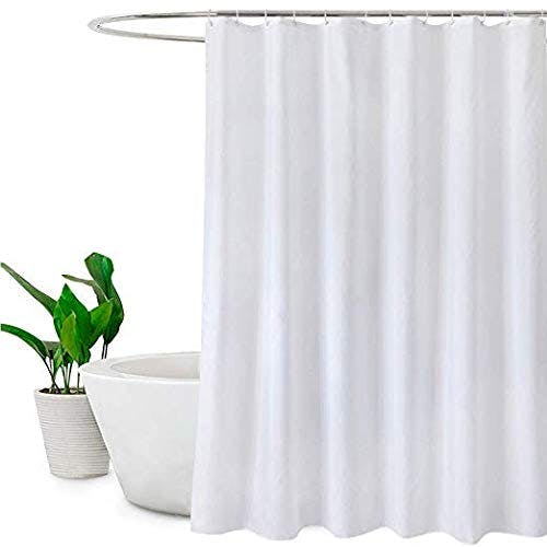 Rackhams Shower Curtain Polyester White