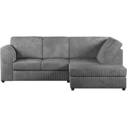 Rackhams Luxor Cord Fabric 4 Seater Corner Sofa Full Back - Orange - Right Hand Facing - thumbnail 3
