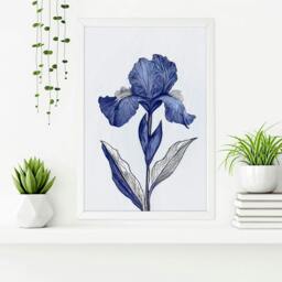Rackhams Prints For Bathroom - Set of 3 Botanical Wall art Prints - A2 16.54 x 23.39 in / 42 x 59.4 cm - Satin Photo paper 280 gsm - Oak Frame - thumbnail 6