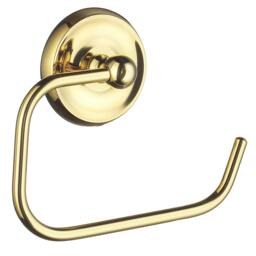 Rackhams Polished Brass Toilet Roll Holder - thumbnail 1