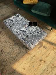 Rackhams Marilyn Monroe printed fabric  Footstool Bench - Length 60 inches, width 18 inches, height 12.5 inches (dependent upon legs) - thumbnail 5