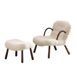 Rackhams Philip Arc Sheepskin Armchair And Ottoman - Yes - thumbnail 5